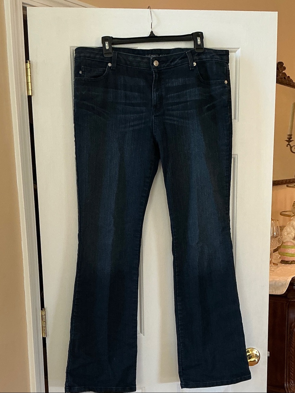Michael Kors Navy Flare Jeans for Women